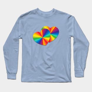 Rainbow Hearts Long Sleeve T-Shirt